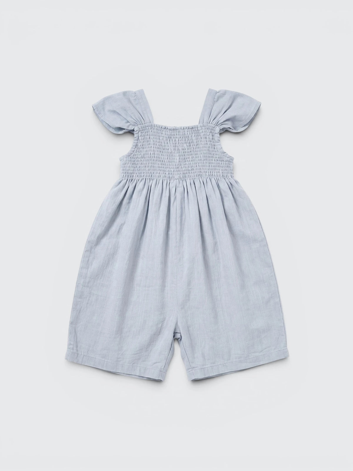 Flutter Sleeve Smocked Romper