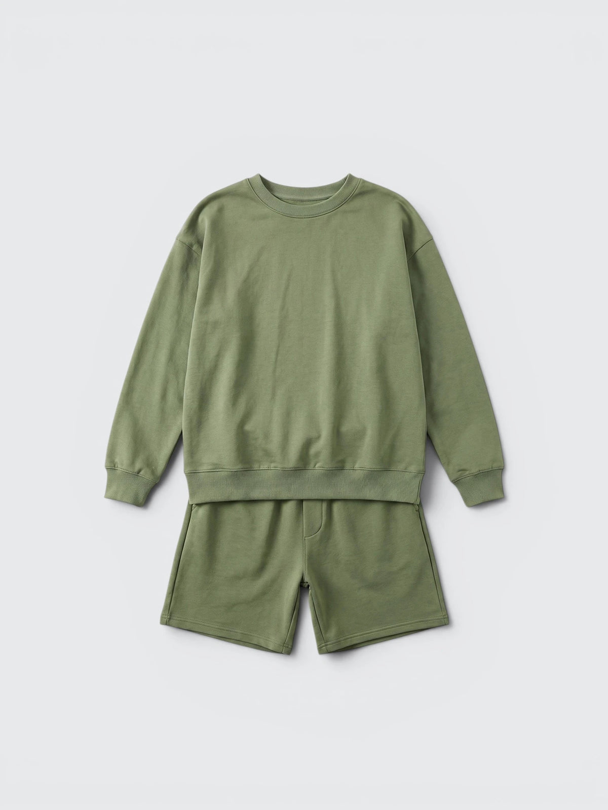 Relaxed Sweatshirt & Shorts Set