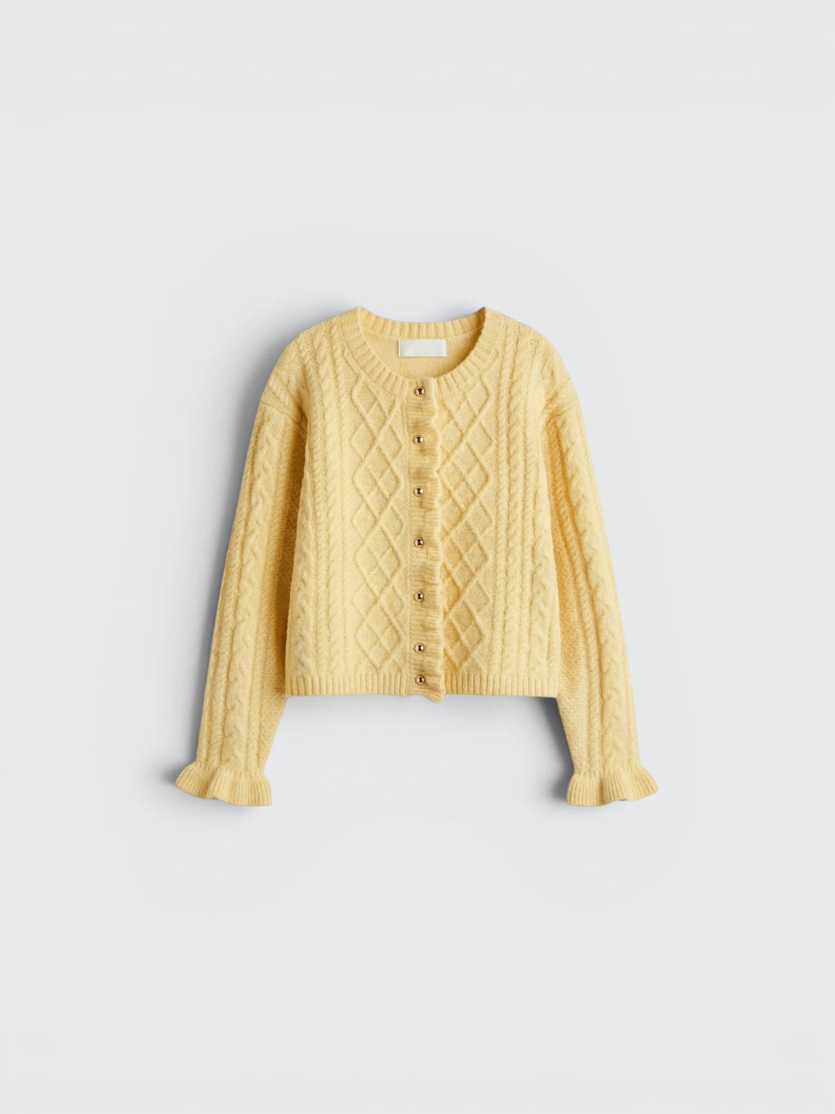 Cable Knit Button Cardigan