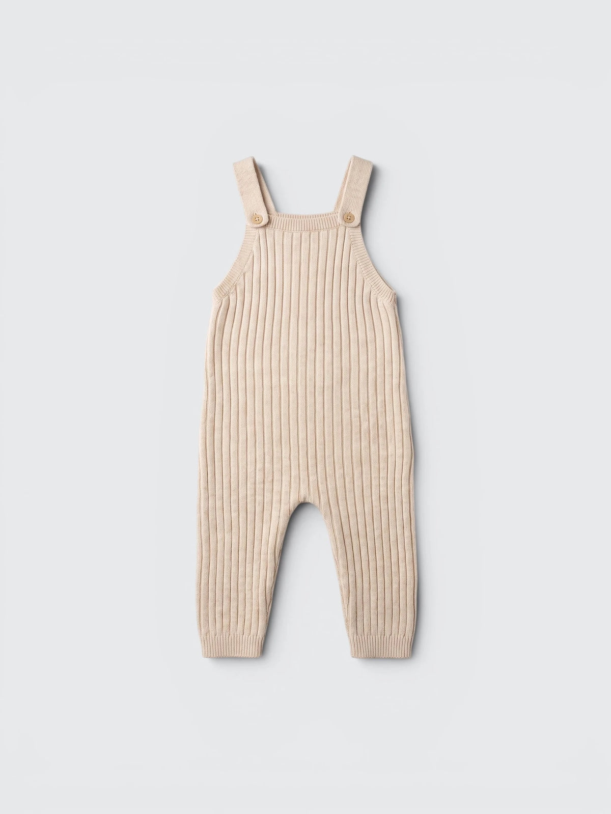 Rib Knit Overall Romper